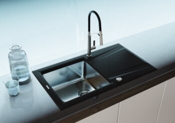 DEANTE DEANTE - Prime grafit metalic - Granitovo - oceľový drez, 1 - bowl s odkvapkávačom ZSR_G113