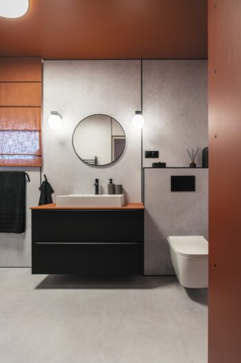 DEANTE - Okrúhle zrkadlo nero, závesné, v ráme - okrúhle ADR_N831