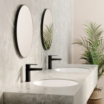 DEANTE - Okrúhle zrkadlo nero, závesné, v ráme - okrúhle ADR_N831