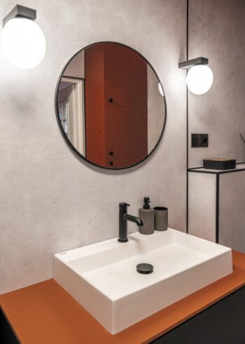DEANTE - Okrúhle zrkadlo nero, závesné, v ráme - okrúhle ADR_N831