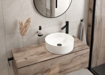 DEANTE - Okrúhle zrkadlo nero, závesné, v ráme - okrúhle ADR_N831