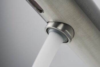 DEANTE - Sense steel Umývadlová batéria, bezdotyková, bez regulácie teploty - 4xAA BQR_F28R
