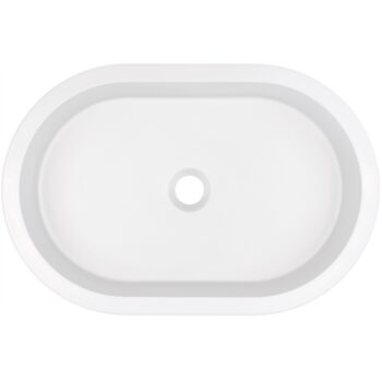 DEANTE - Silia - Granitové umývadlo biela oval CQS_AU6U