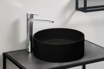 DEANTE - Silia čierna - Granitové umývadlo, na dosku CQS_NU4S