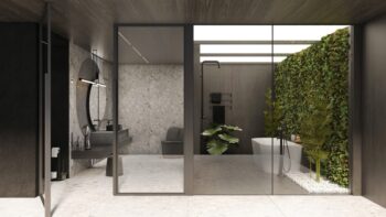 DEANTE - Silia nero Granit umývadlo, oval CQS_NU6S