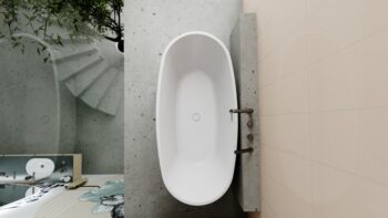 DEANTE - Silia titán Vaňová batéria, 4otvorová, so sprchovacím setom BQS_D14M