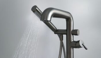 DEANTE - Silia titan Vaňová batéria, voľne stojaca, so sprchovacím setom BQS_D17M