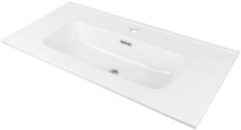 DEANTE - Tubo biele Keramické umývadlo, vsadené - 80 cm CTU_6U8M