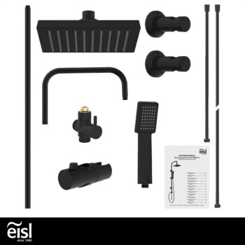 Eisl Eisl - Sprchový set bez batérie EASY ENERGY, čierna DX12004BL DX12004BL