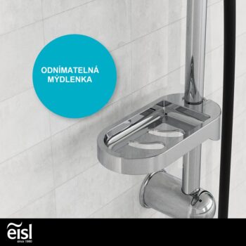 Eisl Eisl - Sprchový set bez batérie SHOWER DREAM, chróm / čierna DXLD60088CS DXLD60088CS