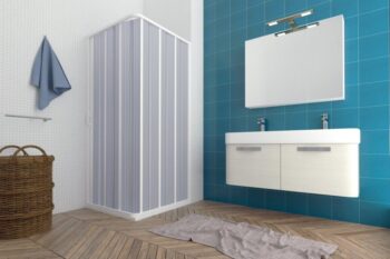 FORTE - Sprchová zástena FLEX - VENERE NEW - Rozmer A - 100, Rozmer B - 100, Rozmer C - 185, Typ otvárania - Zatváranie na stranu OLBBXF111001