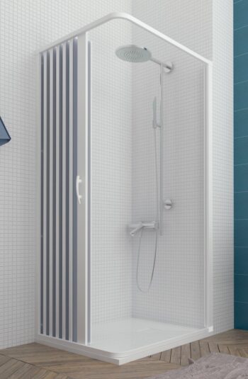 FORTE - Sprchová zástena FLEX - VENERE NEW - Rozmer A - 80, Rozmer B - 80, Rozmer C - 185, Typ otvárania - Zatváranie na stranu OLBBXF110001