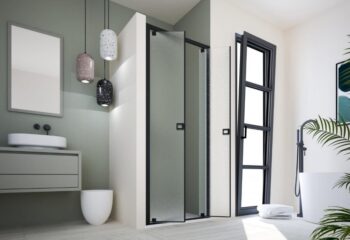 FORTE - Sprchové dvere DECO N2B - FARBA rámu - Hliník ossidato, Rozmer A - 80, Výplň - Číre bezpečnostné sklo - 6 mm BDE452348103