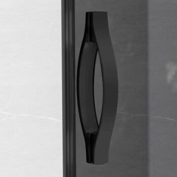 GELCO - SIGMA SIMPLY BLACK štvrťkruhová sprchová zástena 900x900, R550, číre sklo GS5590B