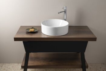 GSI - KUBE X keramické umývadlo na dosku, priemer 40cm, biela ExtraGlaze 942611