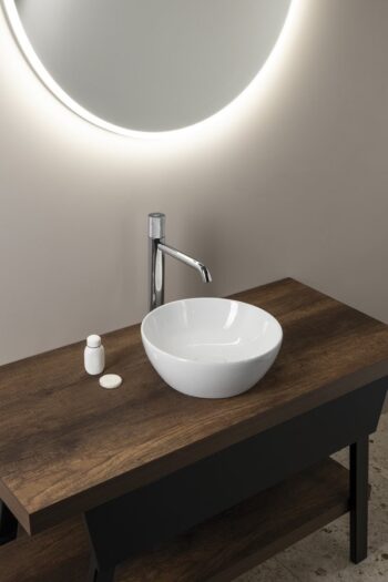 GSI - PURA keramické umývadlo na dosku, priemer 32cm, biela ExtraGlaze 885411