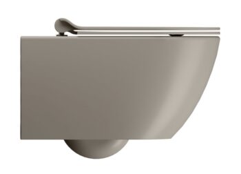 GSI - PURA závesná WC misa, Swirlflush, 36x55cm, tortora dual-mat 881505