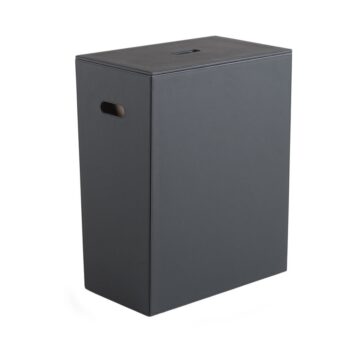 Gedy - LUXURY kôš na bielizeň 49,5x61,8x29cm, čierna 103714