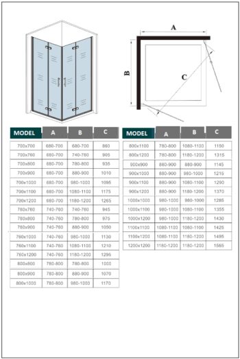 H K - Obdĺžnikový sprchovací kút SOLO R7612, 76x120 cm so zalamovacími dverami, rohový vstup SE-SOLOR7612