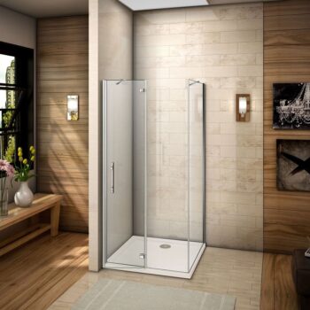 H K - Sprchovací kút MELODY F5 80x70 cm s jednokrídlovými dverami s pevnou stenou, (dvere 80cm / bočná stena 70cm) vrátane sprchovej vaničky z liateho mramoru SE-MELODYF58070/THOR-8070