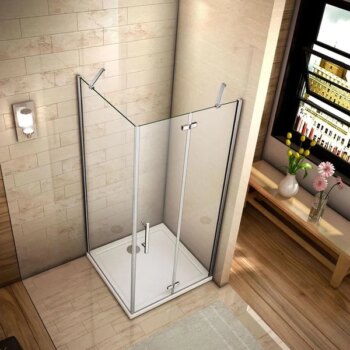 H K - Sprchovací kút MELODY F5 80x70 cm s jednokrídlovými dverami s pevnou stenou, (dvere 80cm / bočná stena 70cm) vrátane sprchovej vaničky z liateho mramoru SE-MELODYF58070/THOR-8070