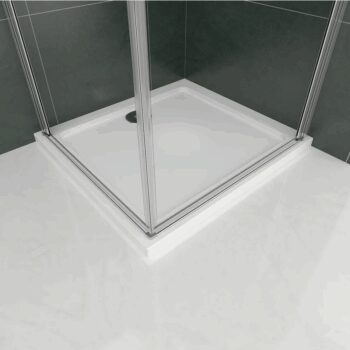 H K - Sprchovací kút SOLO D1 R109, 90x100x185 s dvoma jednokrídlovými dverami, rohový vstup vrátane sprchovej vaničky z liateho mramoru SE-SOLOD1R109/THOR-10090