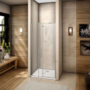 H K - Sprchové dvere MELODY F5 120 jednokrídlové s pevnou stenou 118-121 x 195 cm SE-MELODYF5120SET