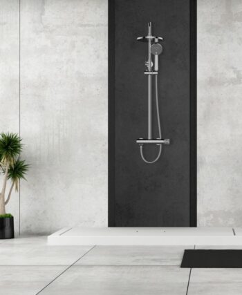 INVENA - Sprchový stĺp STONE PLUS, chróm AU-P3-001-V