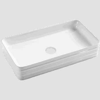 INVENA - Umývadlo na dosku AKTE , 66 cm CE-54-P01-C