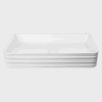 INVENA - Umývadlo na dosku AKTE , 66 cm CE-54-P01-C