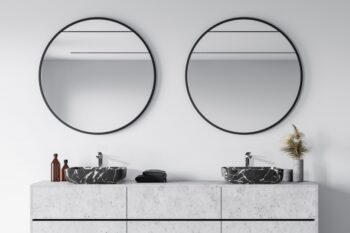 INVENA - Umývadlo na dosku FLORINA TREND 51cm mramor/grafit mat CE-40-723-C