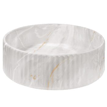 INVENA - Umývadlo na dosku GLAMOUR TREND 36cm sivobéžová CE-63-703-C