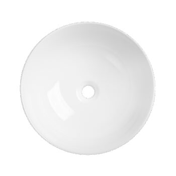 INVENA - Umývadlo na dosku TINOS TREND, 39,5 cm, čierna - biela CE-43-041-C
