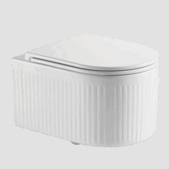 INVENA - Závesná WC misa, GLAMOUR, vrátane soft/close sedátka CE-92-001-L