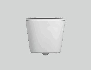 INVENA - Závesná WC misa PAROS, vrátane soft/close sedátka CE-90-001-W