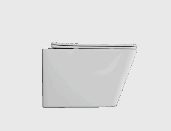 INVENA - Závesná WC misa PAROS, vrátane soft/close sedátka CE-90-001-W