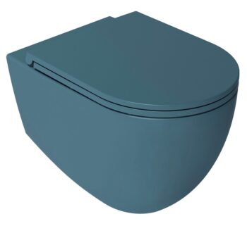 ISVEA - INFINITY WC sedátko SLIM, Soft Close, Easy Take, matná zelena Petrol 40KF0545I-S