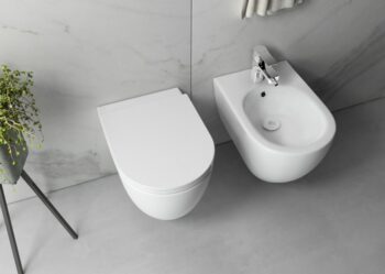 ISVEA - INFINITY závesná WC misa, Rimless, 36,5x53cm, matná biela 10NF02004-2L