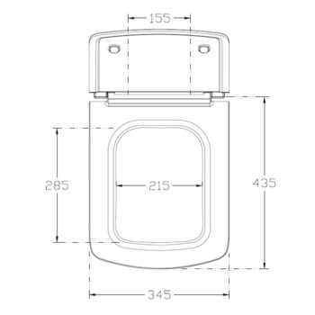 ISVEA - PURITY WC sedátko, SLIM, Soft Close, biela 40S80200I