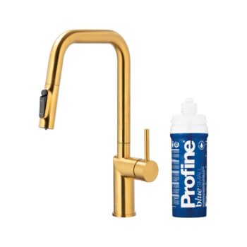 KFA KFA - Batéria drezová DUERO PURE STYLE výsuvná s filtráciou brúsené zlato 6623-313-31