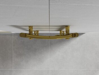 MEXEN - Ares vykurovací rebrík/radiátor 1200 x 400 mm, 349 W, zlatá W102-1200-400-00-50