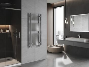 MEXEN - Ares vykurovací rebrík/radiátor 1200x500 mm, 420 W, chróm W102-1200-500-00-01