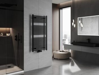 MEXEN - Ares vykurovací rebrík/radiátor 1200x600 mm, 620 W, čierna W102-1200-600-00-70