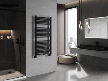 MEXEN - Ares vykurovací rebrík/radiátor 1200x600 mm, 620 W, čierna W102-1200-600-00-70