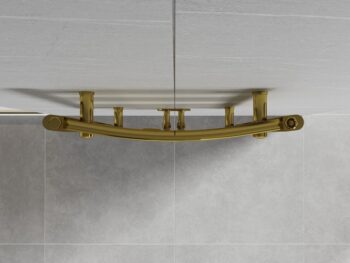 MEXEN - Ares vykurovací rebrík/radiátor 1500 x 500 mm, 497 W, zlatá W102-1500-500-00-50