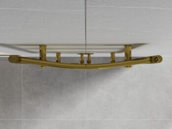 MEXEN - Ares vykurovací rebrík/radiátor 1500 x 600 mm, 579 W, zlatá W102-1500-600-00-50