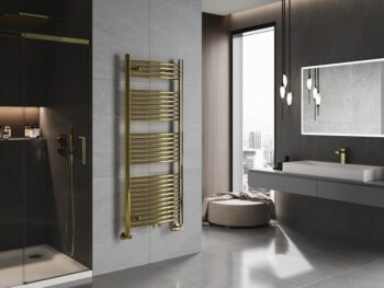 MEXEN - Ares vykurovací rebrík/radiátor 1500 x 600 mm, 579 W, zlatá W102-1500-600-00-50