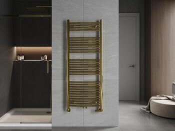 MEXEN - Ares vykurovací rebrík/radiátor 1500 x 600 mm, 579 W, zlatá W102-1500-600-00-50