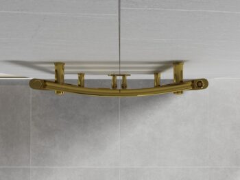 MEXEN - Ares vykurovací rebrík/radiátor 1800 x 500 mm, 647 W, zlatá W102-1800-500-00-50