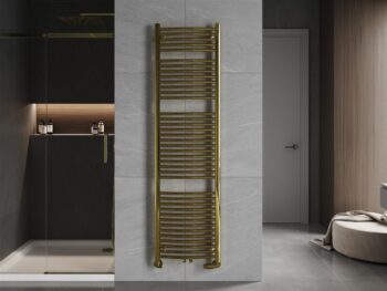 MEXEN - Ares vykurovací rebrík/radiátor 1800 x 500 mm, 647 W, zlatá W102-1800-500-00-50